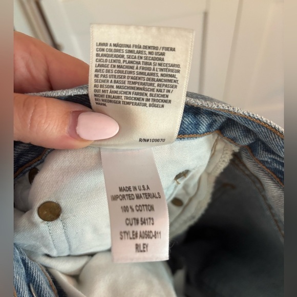 Agolde Straight Leg Jeans Riley Style Size 30 - Picture 6 of 7